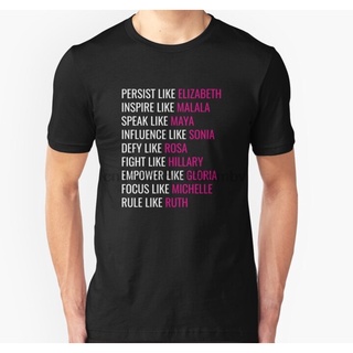 เสื้อยืดท็อปส์ พิมพ์ลาย Persist Like Elizabeth สําหรับผู้ชาย