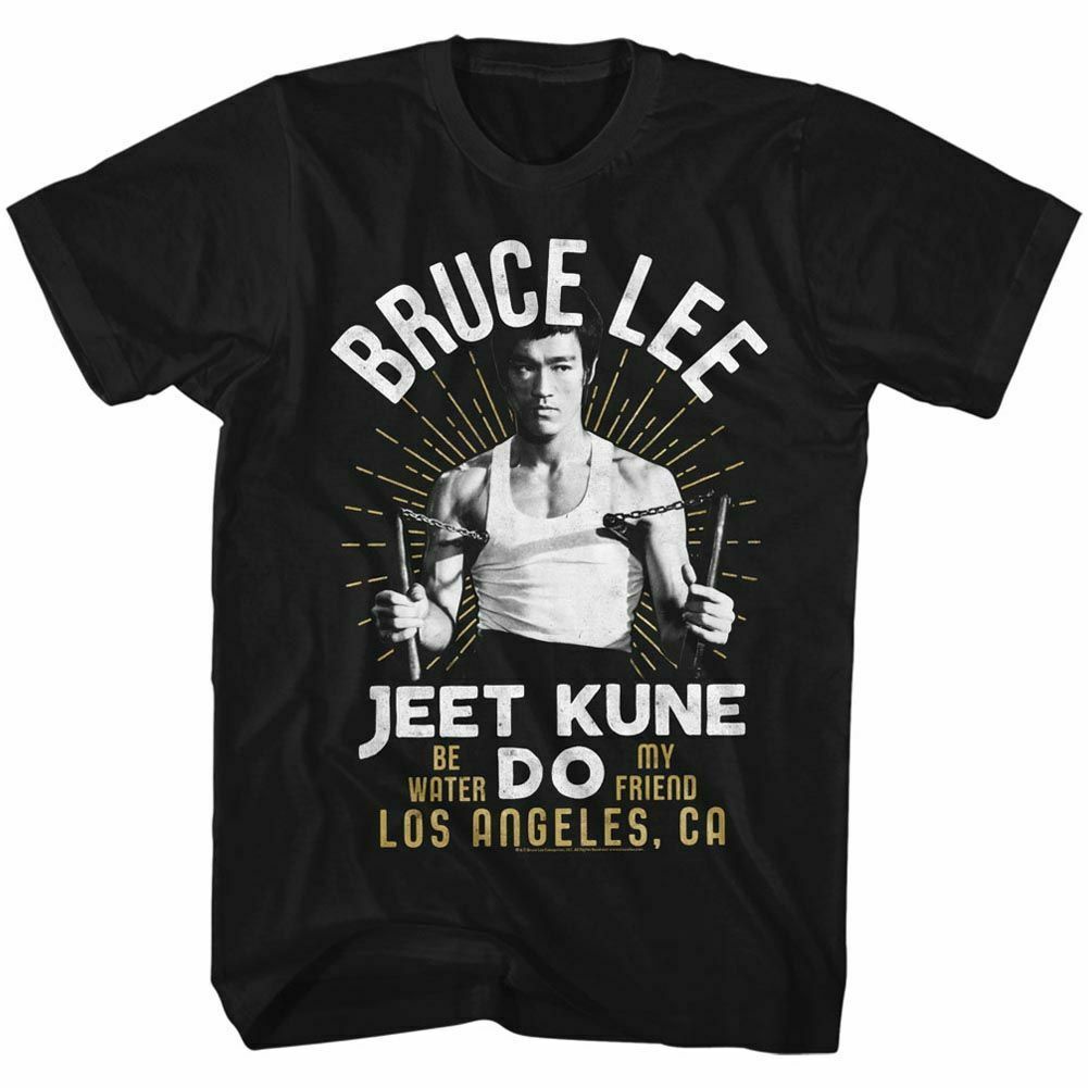 Very Nicely Bruce Lee Gold Vintage Mens Tees