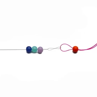 ((1 ชิ้น) 7 ประเภท Big Eye เปิดเข็ม Twist Shape Beading เข็มเสริม DIY Handmade Beading Gadget 1 ชิ้น