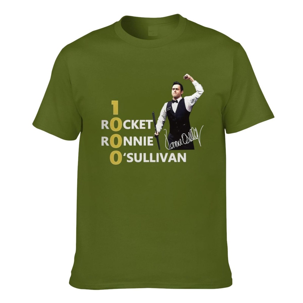 1000 Rocket Ronnie Oullivan เครื่องเล่นสนุ๊กเกอร์ Ronnie The Rocket เสื้อยืดแขนสั้นผู้ชาย