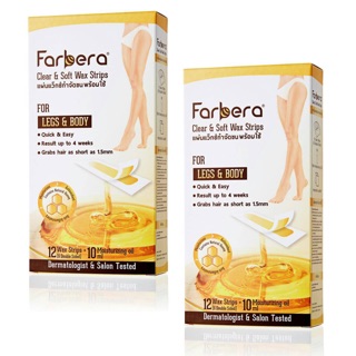 Farbera Clear &amp; Soft Wax Strips​ แว๊กซ์กำจัดชน