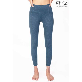 กางเกงโยคะ Fitz High Waist 7/8 Legging - Elena - Blue