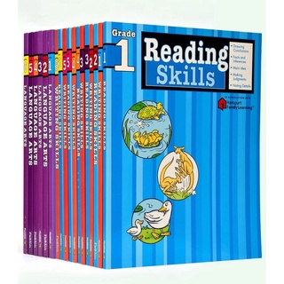 Flash Kids Harcourt Family Learning Workbooks G1-G6 Math/ Language Arts/ Reading/ Writing/ Spelling/ Test ,Flashkids