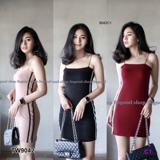 Dress เดรสสั้นสายเดี่ยว KP9042