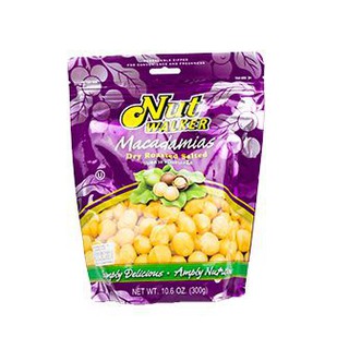 Nutwalker roasted salted macadamias 300g. นัทวอล์คเกอร์แมคคาเดเมียรสเค็ม 300 กรัม