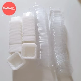 ถ้วยขนมไทย ของแท้ นึ่งได้พร้อมฝา 1แพ็คมี100ชิ้น (สินค้าพร้อมส่ง)