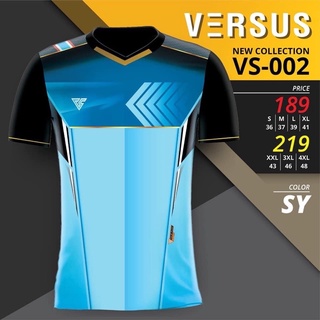 เสื้อกีฬา Versus รหัส VS002 สีฟ้า ลดราคา