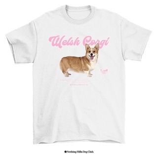 เสื้อยืดลาย WELSH CORGI (เวลช์ คอร์กี้)Classic Cotton Unisex by 【Nothing Hills】