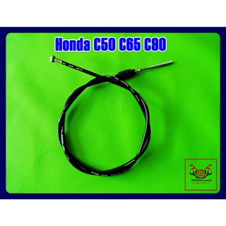 HONDA C50 C65 C90 FRONT BRAKE CABLE  (L. 117 cm.) "GRADE A" // สายเบรคหน้า (สีดำ) (ยาว 117 ซม.) สินค้าคุณภาพดี