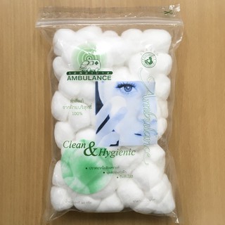 สำลีก้อน ขนาด 0.35 g ตรารถพยาบาล 40 กรัม