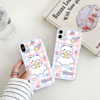 star bear เคสไอโฟน 13promax 8พลัส เคส iPhone 7 8 plus se2020 13 12 14 11 pro max cover Xr Xs X max phone case นิ่ม