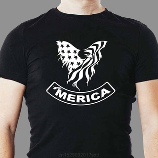 [S-5XL] เสื้อยืด พิมพ์ลาย Merica Eagle Stars And Stripes สุดเท่ สําหรับผู้ชาย Hot Sale Tee