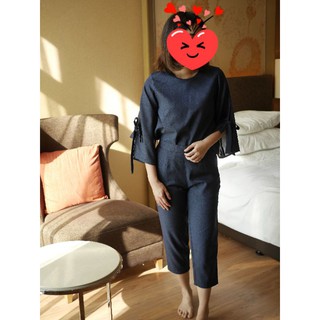 เซต2ชิ้น สีกรม เรียบหรู ผ้านิ่ม ใส่สบาย