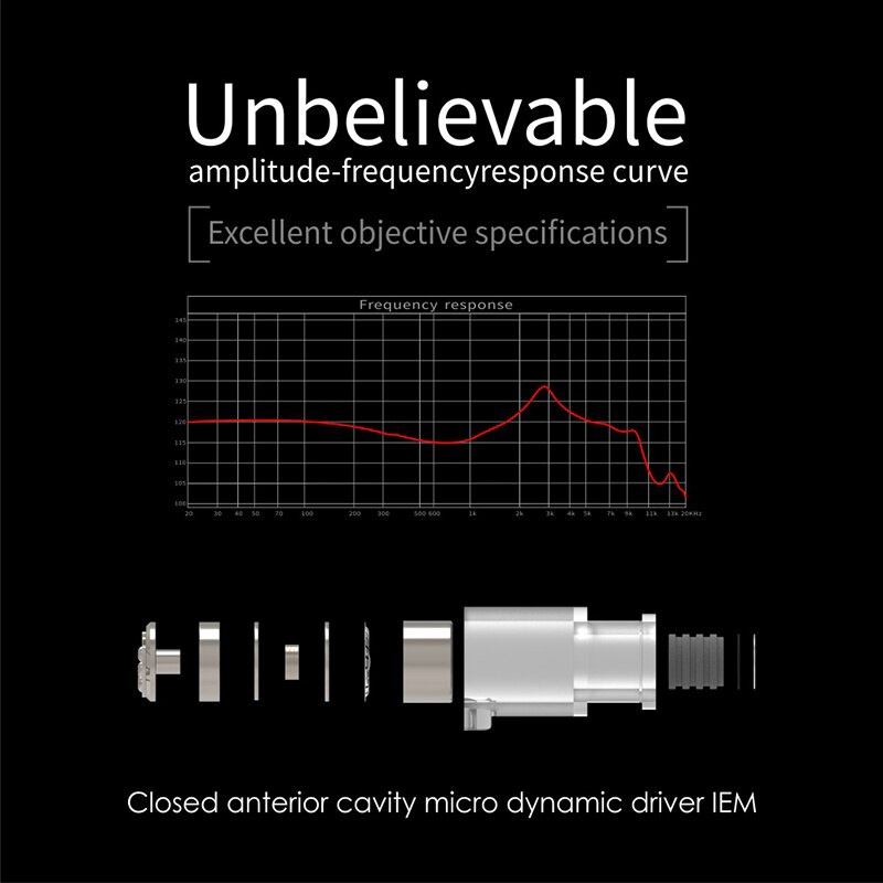 Moondrop Quarks หูฟังแบบไดนามิก IEM ประสิทธิภาพสูง 6 มม. micro Dynamic Driver หูฟังพร้อมไมโครโฟน