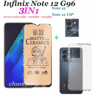 ฟิล์มเซรามิค แบบนิ่ม ฟิล์มเลนส์ ฟิล์มด้านหลัง สําหรับ Infinix Note 12 G96 Note 30 5G 12 Pro 5G 11Pro Note 10 Pro Note 8