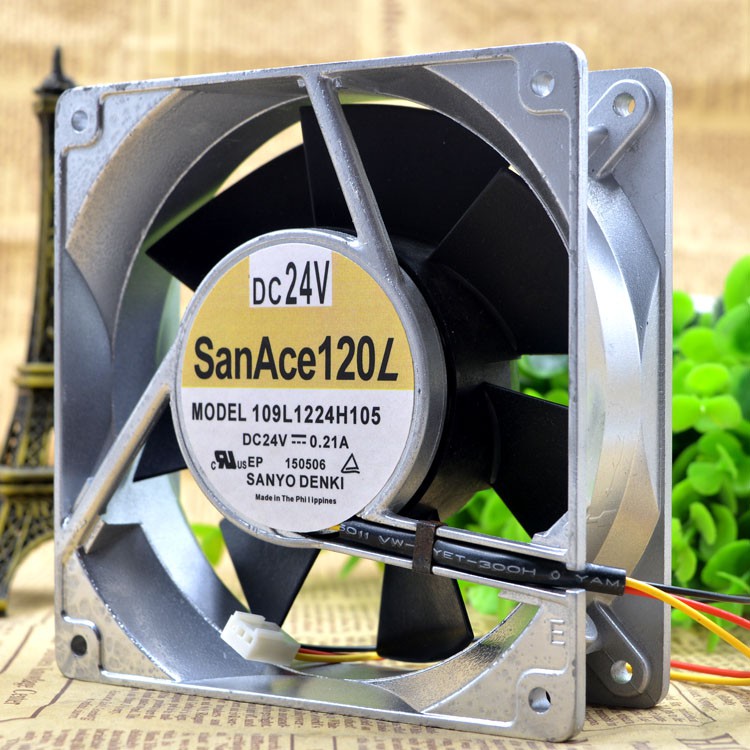 Shanyang 12CM 24V 0.21A 109L1224H105 12038 พัดลมระบายความร้อน