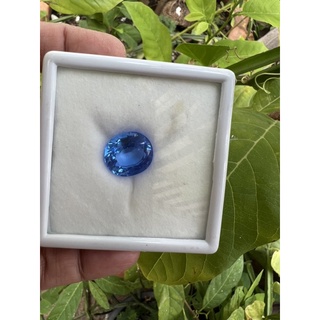 Synthetic Blue Topaz 12x14mm 10 carats