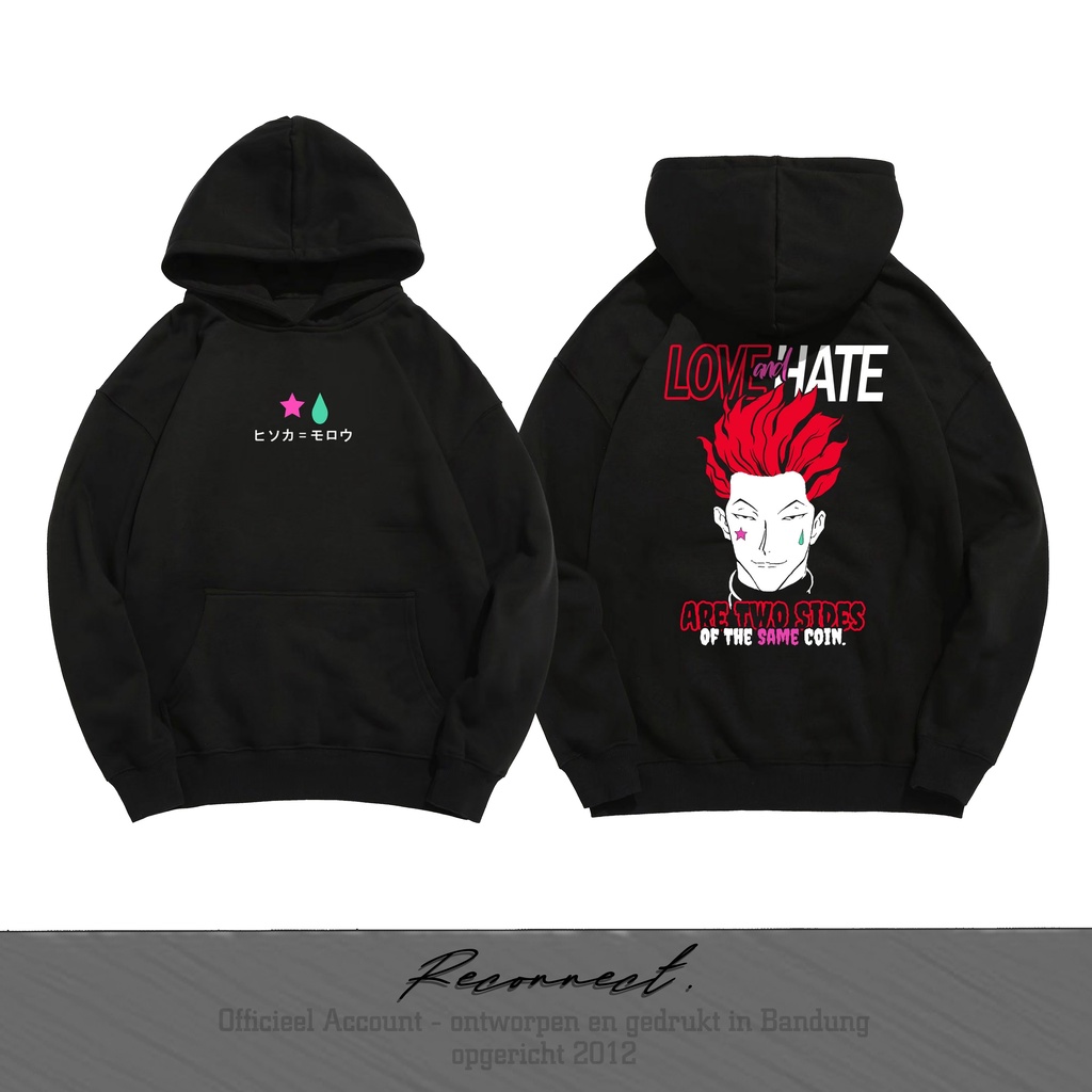 เชื่อมต่อกัน เสื้อกันหนาว Pullover Hoodie Hunter X Hunter Hisoka
