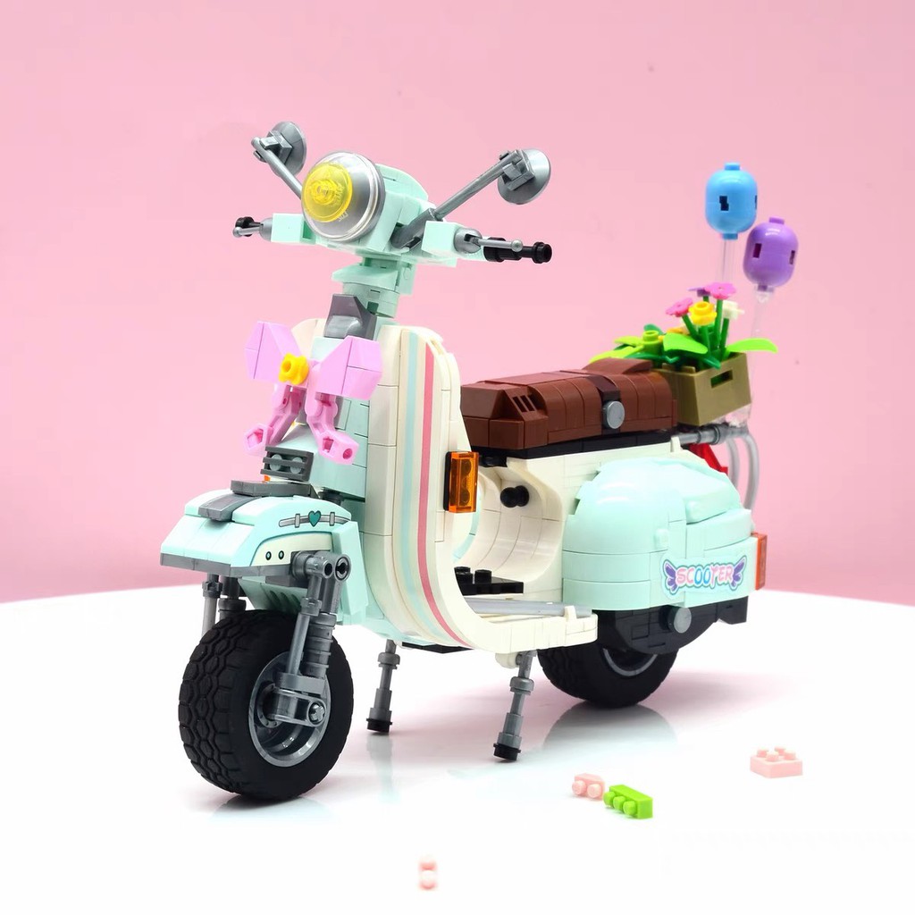 Nanoblock Scooter Assembly ของเล่นปริศนา i NANEBLOCK