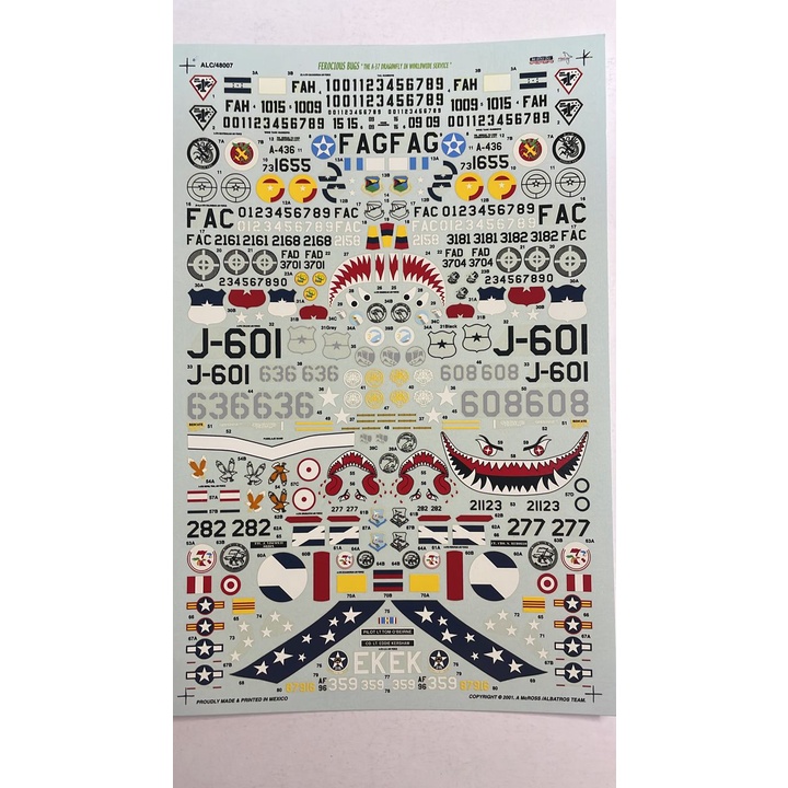 ALBATROS ALC/48007 A-37 Dragonfly In Worldwide Service 1/48 - DECAL