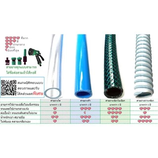 [ราคาต่อเมตร] Shiyoda สายยางรดน้ำ 1/2" (4 หุน) สีฟ้า หนานิ่ม คุณภาพดี ทนแดด 3 ปี ไม่แข็งกรอบ ใช้รดน้ำสวน [BR012-1]