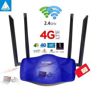 4G Router เราเตอร์ ใส่ซิมปล่อย Wi-Fi 300Mbps รองรับ 3G+4G ทุกเครือข่าย รองรับ การใช้งาน Wifi Up to 32 users+