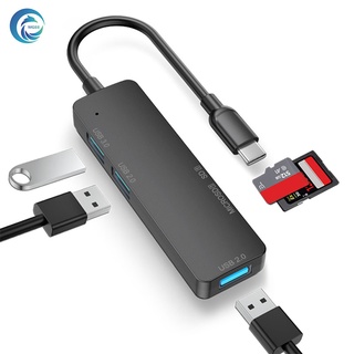 MGBB การดรีดเดอร์  ฮับ usb  อะแดปเตอร์การ์ดรีดเดอร์ ต่อ usb อะแดปเตอร์ฮับ   พอต usb  พอร์ตฮับ usb type-c  USB 3.0 HUB 5 In 1 HUB  Type-C To usb3.0*1+usb2.0*2+SD+micro-sd