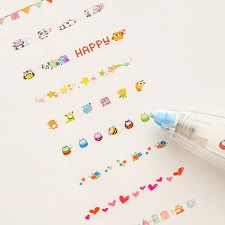 เทปสติกเกอร์ ลายลูกไม้น่ารัก แบบสร้างสรรค์ สําหรับตกแต่ง