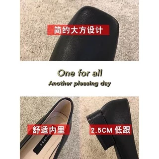 TX170 รองเท้าคัชชู Soft Curve หนังนิ่ม 3สี พร้อมส่ง