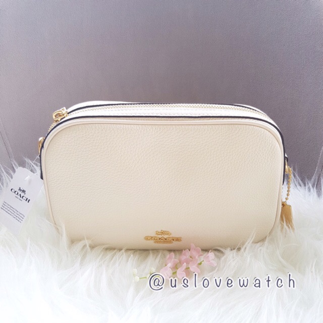 กระเป๋าสะพายสีขาว COACH ISLA CHAIN CROSSBODY COACH F29000