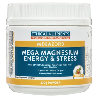 Ethical Nutrients Mega Magnesium Energy and Stress 230g