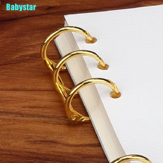 (Babystar) คลิปโลหะ 3 รู สําหรับสมุดไดอารี่ รูปภาพ Diy