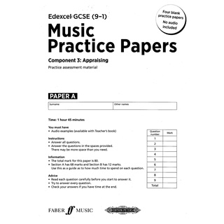 EDEXCEL GCSE (9-1)-MUSIC PRACTICE PAPERS