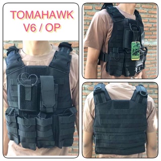 เปลือกเสื้อเกราะ TOMAHAWK รุ่น V6 / OP ขนาดมาตราฐาน มี 4 ช่องใส่Max เปิดด้านข้างได้ น้ำหนักเบาและสามรถใส่แผ่นเกราะได้