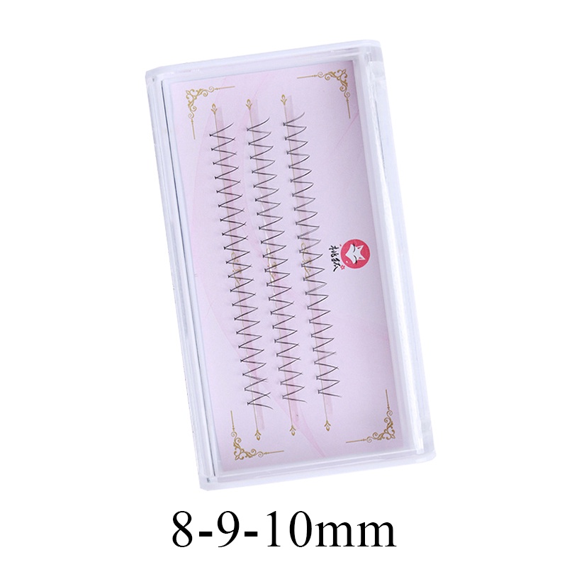 ขนตาปลอม รูปตัว V แบบไขว้กัน คลัสเตอร์เดี่ยว สไตล์ญี่ปุ่น ธรรมชาติ - รูปที่ 7