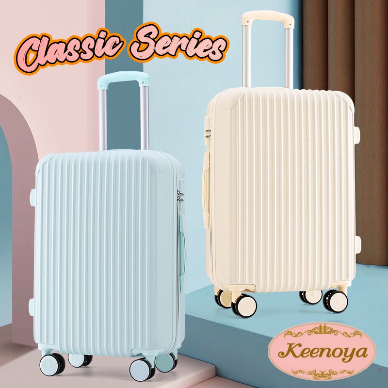 กระเป๋าเดินทาง 20 / 24 นิ้ว รุ่น Classic Series 019 4 ล้อ หมุนได้ 360 องศา รุ่นซิป น้ำหนักเบากันน้ำ Keenoya #BG-004