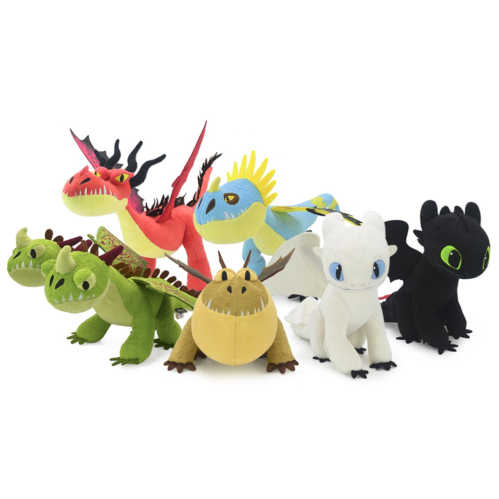 DreamWorks ลิขสิทธิ์แท้ ตุ๊กตามังกร ครบเซ็ท : 6 แบบ How to Train Your Dragon 3