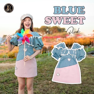 💎พร้อมส่ง💎BLT brand ชุดเดรส Blue and Sweet pink collection