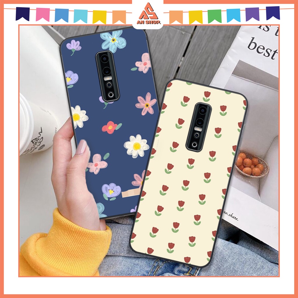 เคสโทรศัพท์สําหรับ Vivo V17 Pro 3D Flower Art ภาพวาดสีน้ํามัน