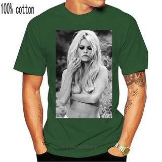 พร้อมส่ง เสื้อยืดแขนสั้น คอกลม ผ้าฝ้าย 100% พิมพ์ลายนักร้อง Brigitte Anne Marie Bardot French Actress 304 หลากสี แฟชั่นฤ