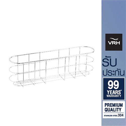 VRH ตะแกรงเอนกประสงค์ แบบติดผนัง ขนาด 75x350x105 มม. HW109-W109D ที่วางของ ชั้นวางของ