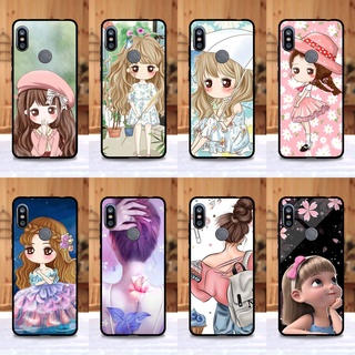 เคส Xiaomi Redmi Note 6 Pro ลายการ์ตูนผู้หญิง ขอบนิ่มหลังแข็ง เคสมือถือ เคสโทรศัพท์ Case เคส TPU ขอบนิ่มหลังแข็ง