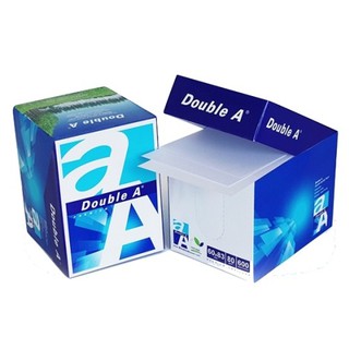 Double A minibox กระดาษโน๊ตดับเบิ้ลเอ 600 แผ่น/กล่อง (80 แกรม) ขนาดกระดาษ 60x83 มม.