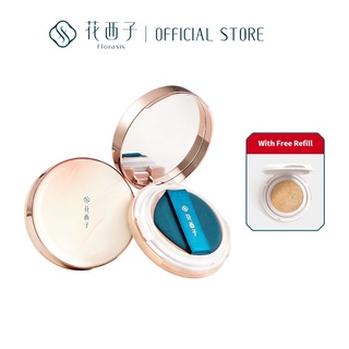 Florasis Lotus Clarifying CC Cushion Oil Control Liquid Moisturizing Foundation BB Cream（Free Refill）