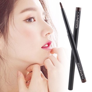 อายไลน์เนอร์ดินสอหมุนแบบอัตโนมัติ เนื้อเจลกึ่งครีมกันน้ำ Super Black Eyeliner Pencil With Vitamin A&amp;E Waterproof กันน้ำ