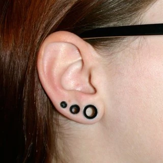 ✪จิวระเบิดหู จิวปากแตรสแตนเลสแท้ 6 - 20mm✪ EAR EXPANDER (SS.01) ✪ Ear expander Stainless Steel Jewelry - 1 Piece