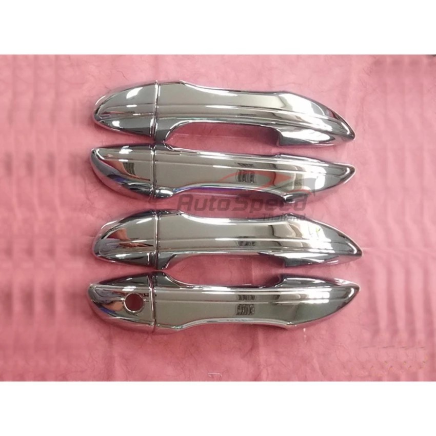 ถาดรองมือจับเปิดประตู กันรอยประตู โครเมี่ยม (Door handle)/ Toyota Altis 2014 ( Lekone) #424