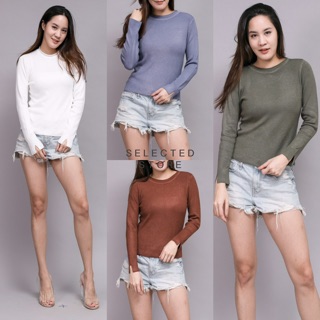 Round-neck Knit Top