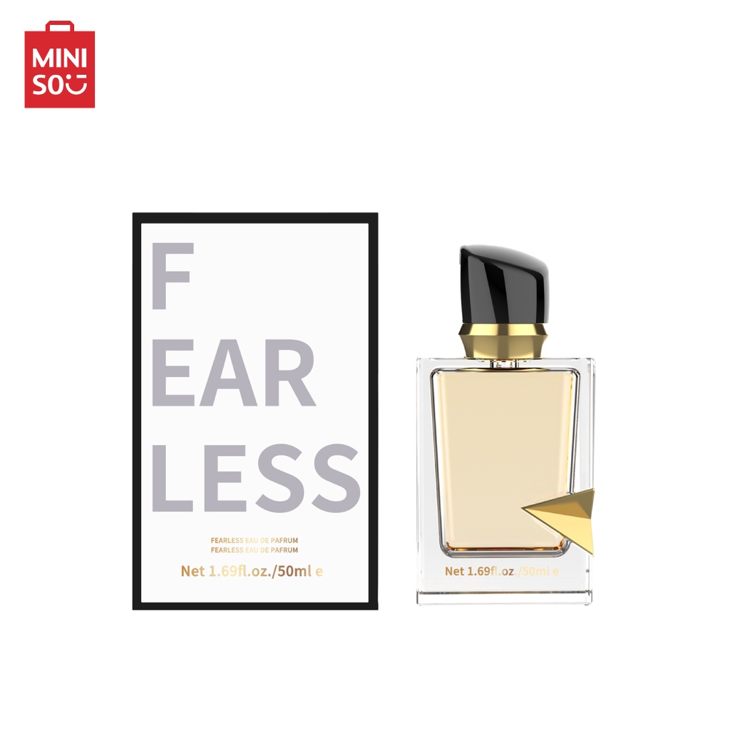 น้ำหอม รุ่น Fearless Eau de Parfum กลิ่นหอมผลไม้ตระกูลเบอร์รี่ จากMINISO  น้ำหอมผู้หญิง รุ่น Fearless Eau de Parfum 50ml
