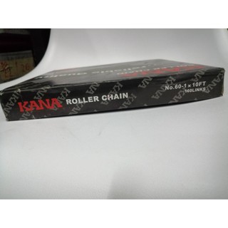 KANA โซ่เดี่ยวเบอร์ 60-1R 10ฟุต = 1กล่อง โซ่ส่งกำลัง โซ่ลำเลียง KANA Roller Chain 60-1R KANA แท้100% !!! ราคาดี !!!